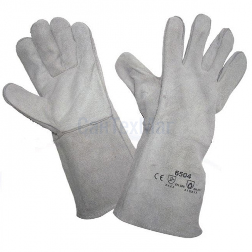 Краги сварщика серые