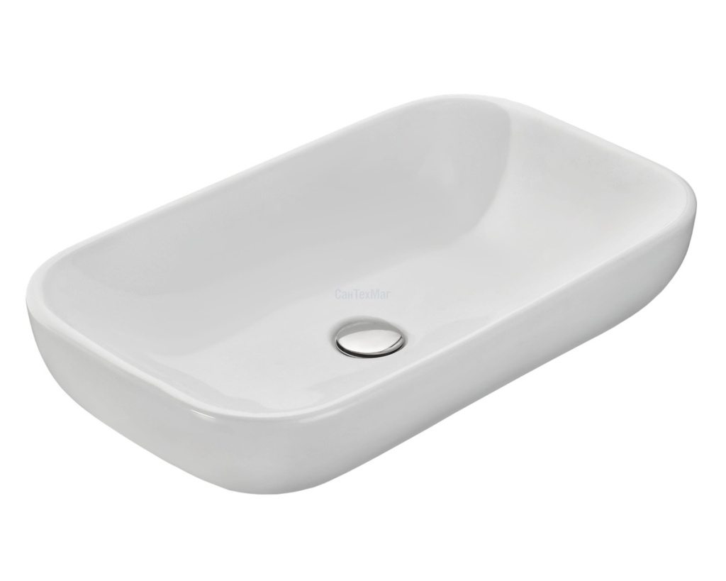 Умывальник накладной Infinity 60 цвет белый Sanita Luxe