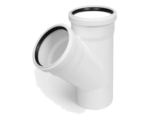 тройник косой 110 белый
