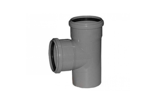 тройник прямый серый