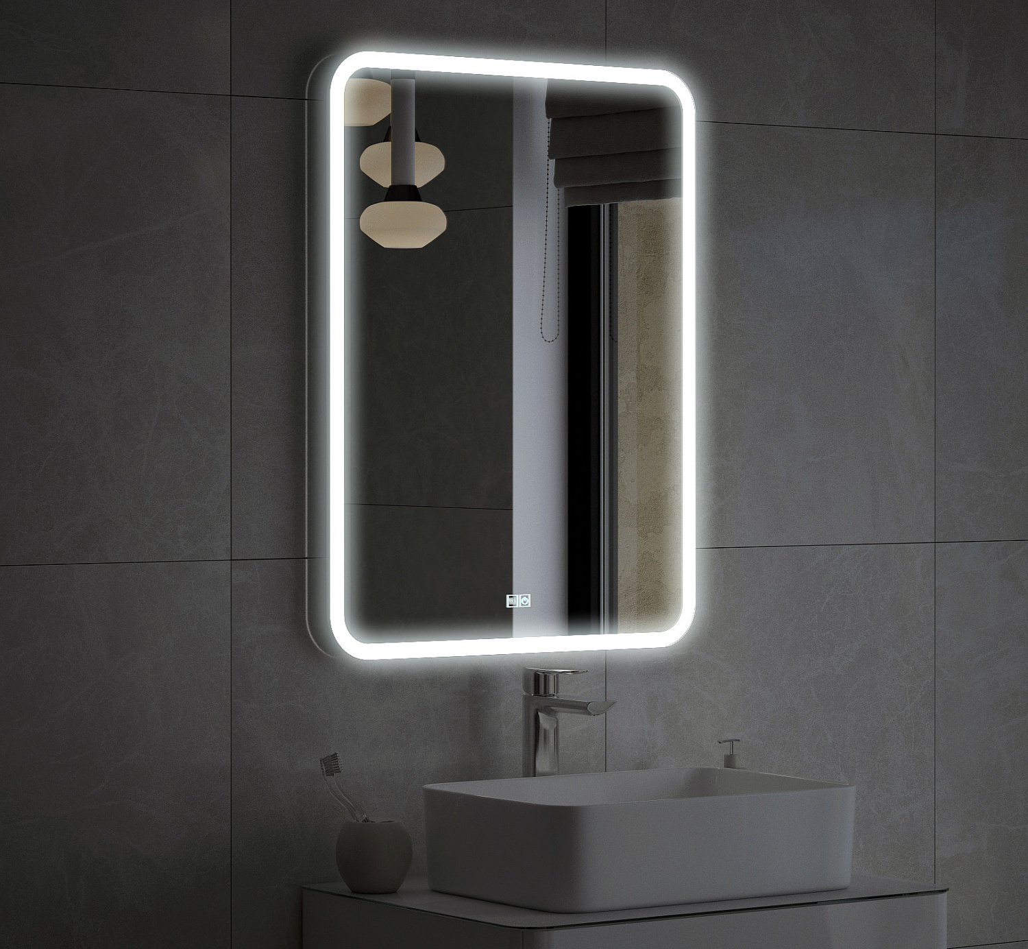 Зеркало "Альбано 600х800" LED сенсор