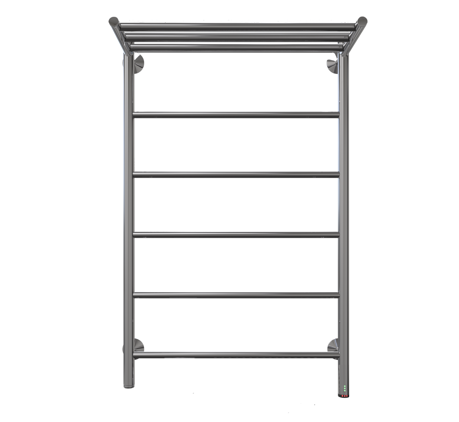 Полотенцесушитель электрический Орион Лесенка с полкой 50-60, 50 вт (К-кнопка, Дуга, Слева)