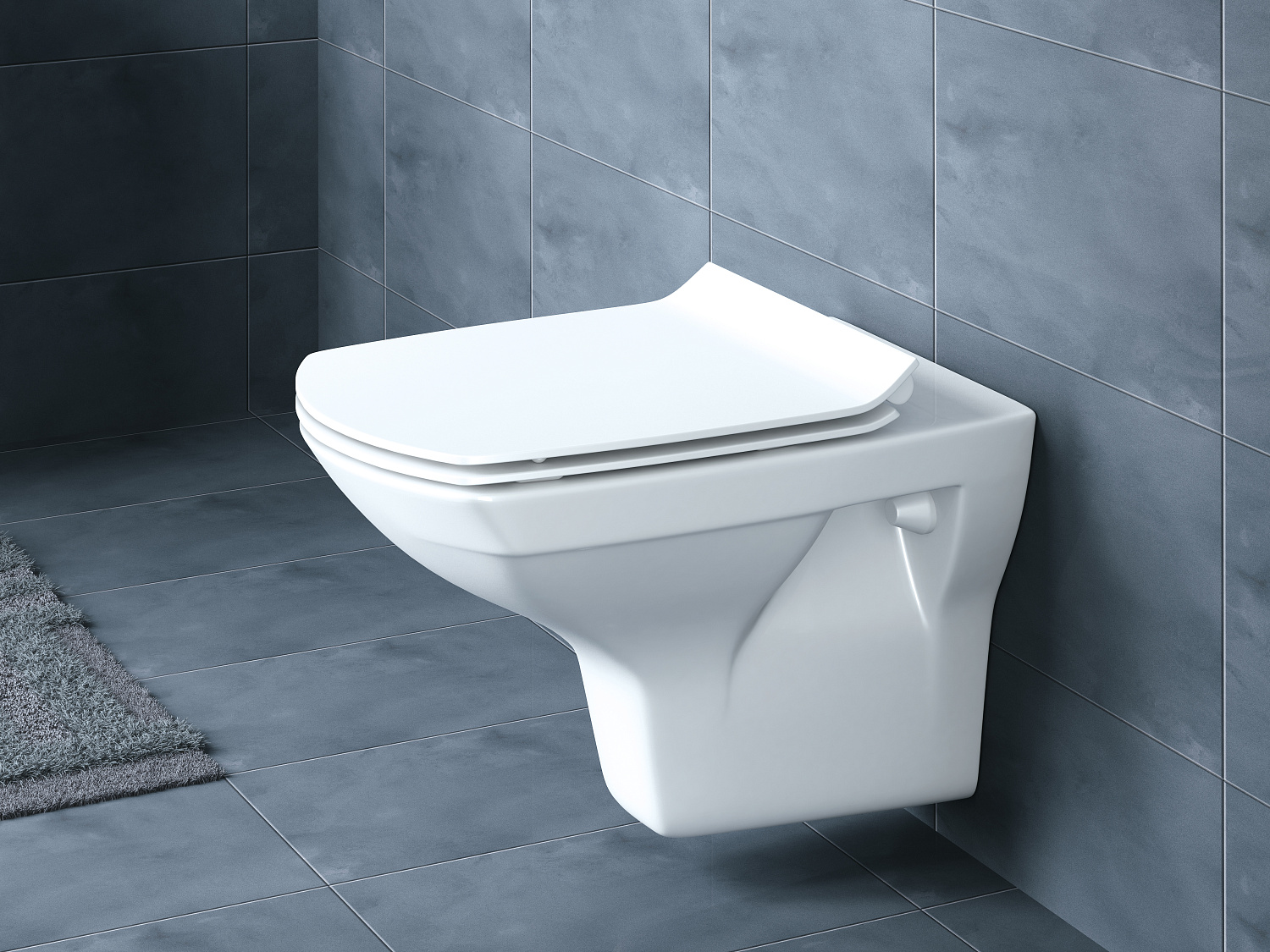 Унитаз-компакт Cersanit CARINA NEW CLEAN ON 011 3/5,кр.дюр. slim lift,easy-off, белый