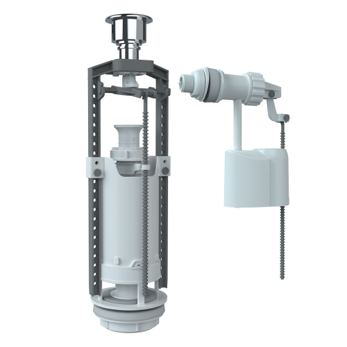 Комплект боковой хром (серая)