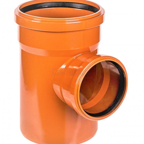 тройник прямой оранж