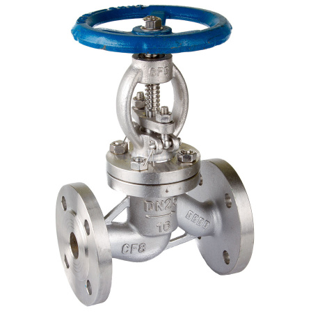 Вентиль-клапан-запорный-проходной-нержавеющий-фланцевый-15нж65нж-15нж65бк